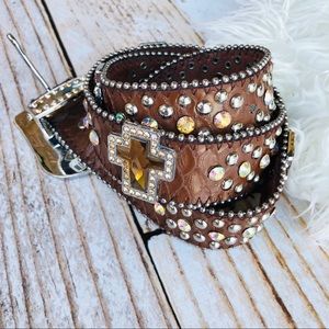 Cross Concho Western Belt